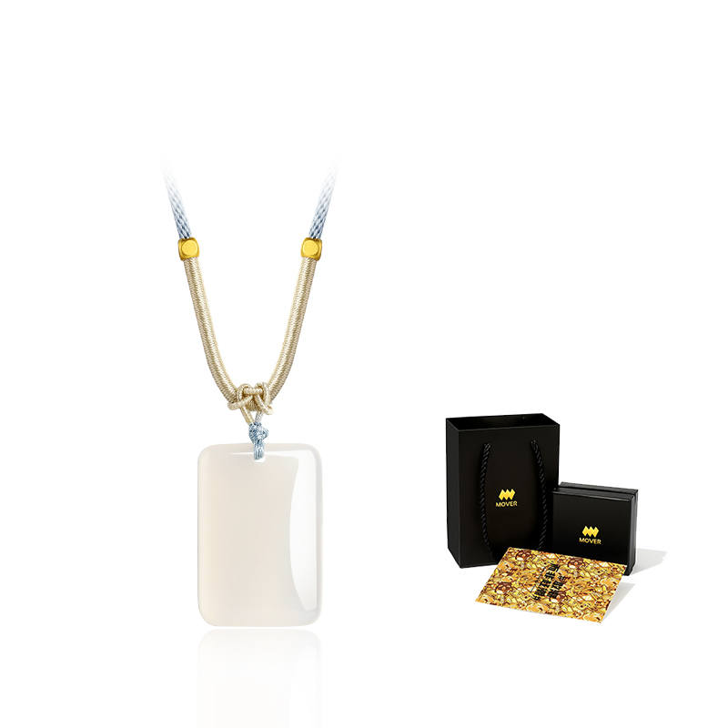 MOVER MOVER Chalcedony Jade Necklaces Unisex