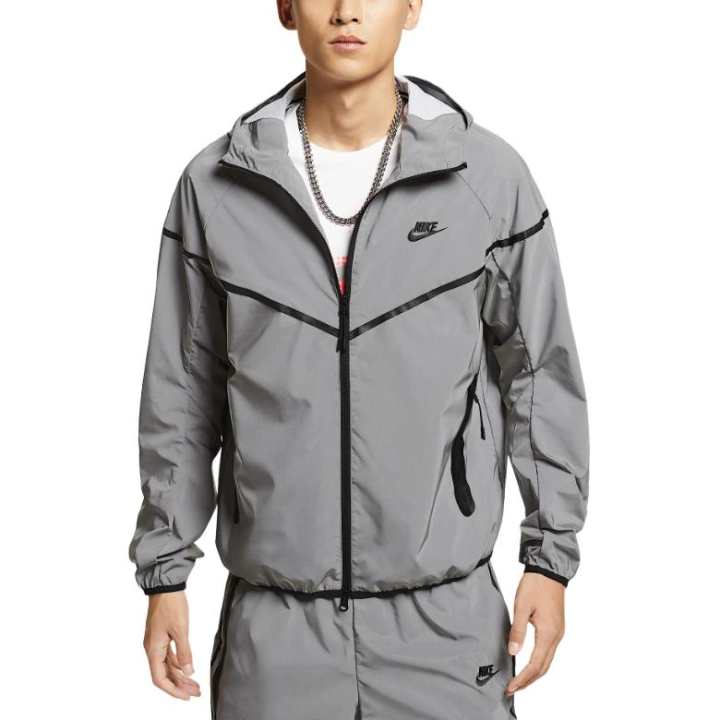 Nike Nike Woven FW24 Flash Jackets & Coats Men's Reflective Silver/Black