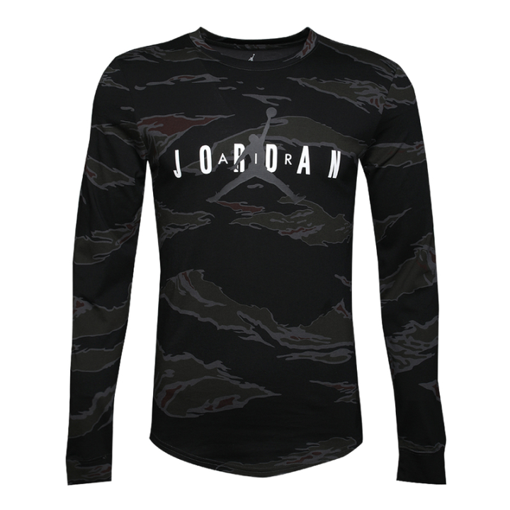 Jordan Jordan Air T Shirts Unisex Black Crew Neck Moderate