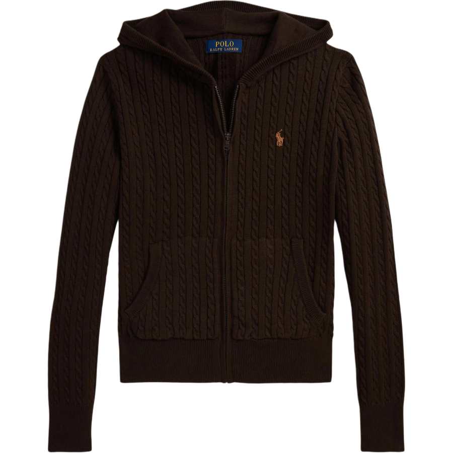 Polo Ralph Lauren Sweater FW25 Classic Version Brown Tour Brown Teenagers