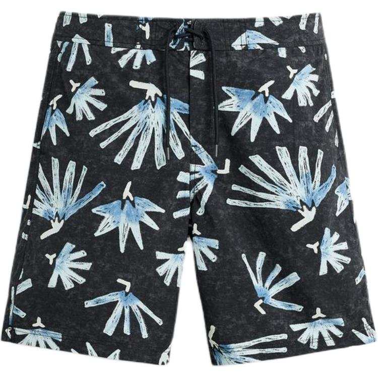 ZARA Swimming Shorts Men's Sea Blue Moderate Long Swimming Pants