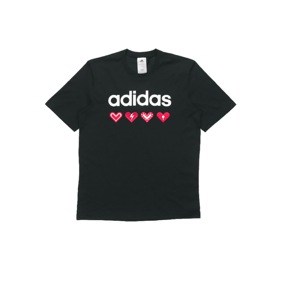 Adidas Adidas Chinese Fashion Trend American Casual Sports Crew Neck Short Sleeved T Shirts Unisex