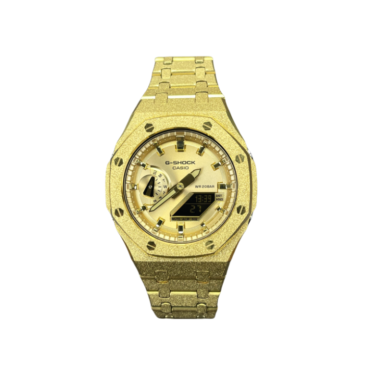 CASIO CASIO Custom Collection Quartz Movement Stainless Steel Watchband Watch Unisex Gold Dial
