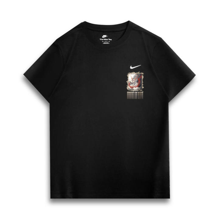 Nike Nike T Shirts Unisex Black Crew Neck Moderate Straight Fit