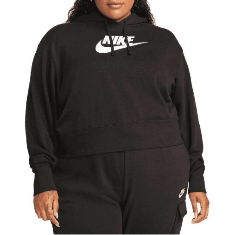 Nike Nike Sweatshirts Women's Black Hooded Non Detachable Moderate