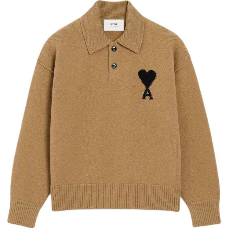 AMIPARIS Ami Paris Ami De Coeur Logo Intarsia Knit Jumper
