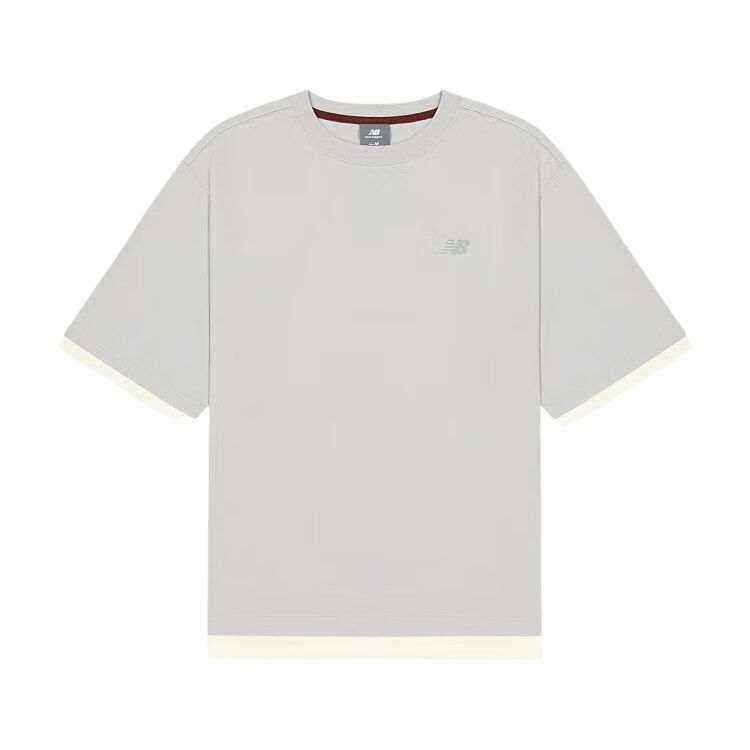 New Balance New Balance T Shirts Men's Gray Crew Neck Moderate