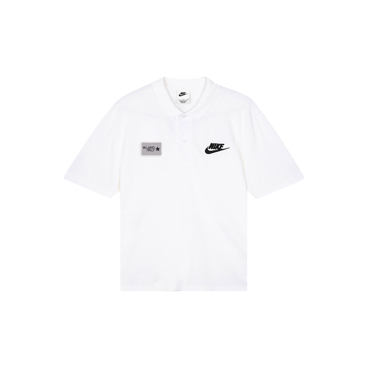 Nike Nike Polo Shirts Men's White Polo Collar Moderate Straight Fit