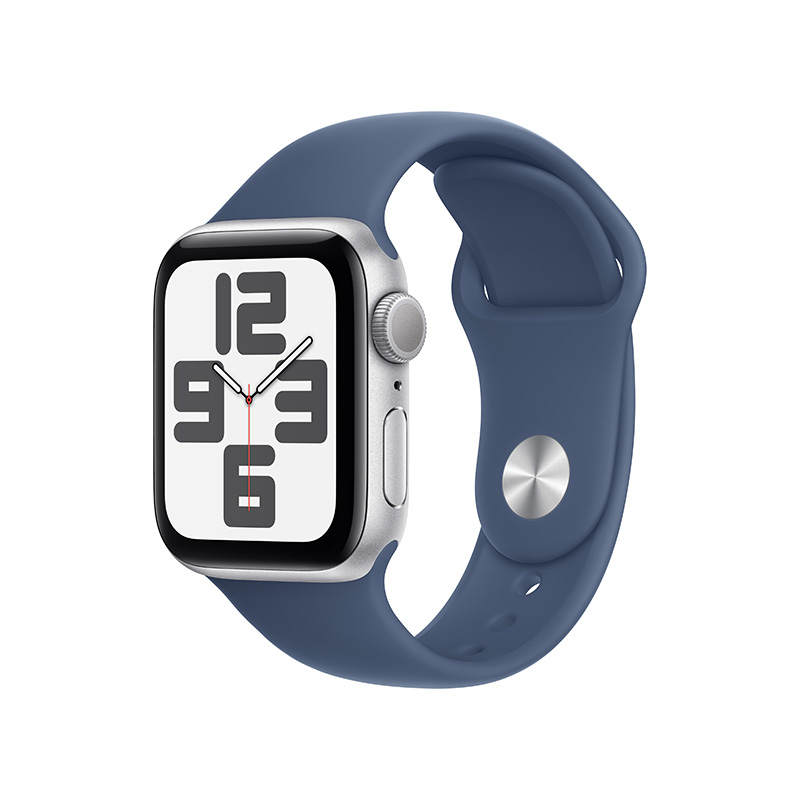 Apple Apple Watch SE 2024 GPS Edition Aluminum Metal Watch Case, Sports Strap Smart Watches