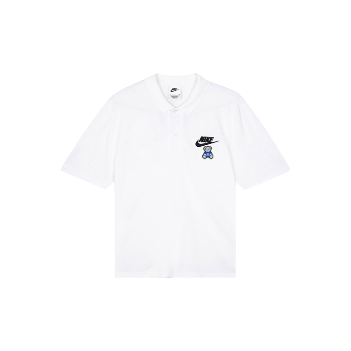 Nike Nike Polo Shirts Men's White Polo Collar Moderate Straight Fit