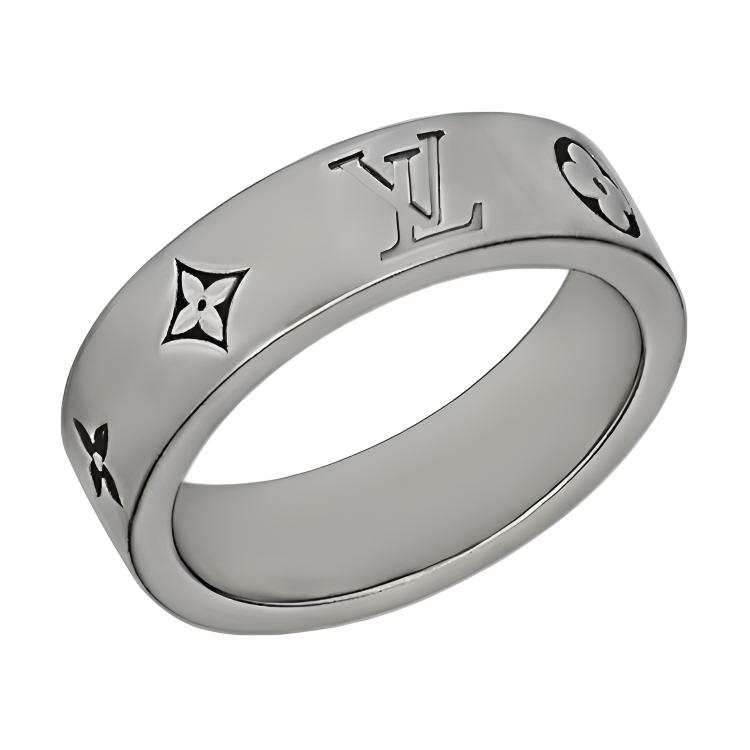 LOUIS VUITTON Oui Vuitton 1181 V Osaic Thin Ring