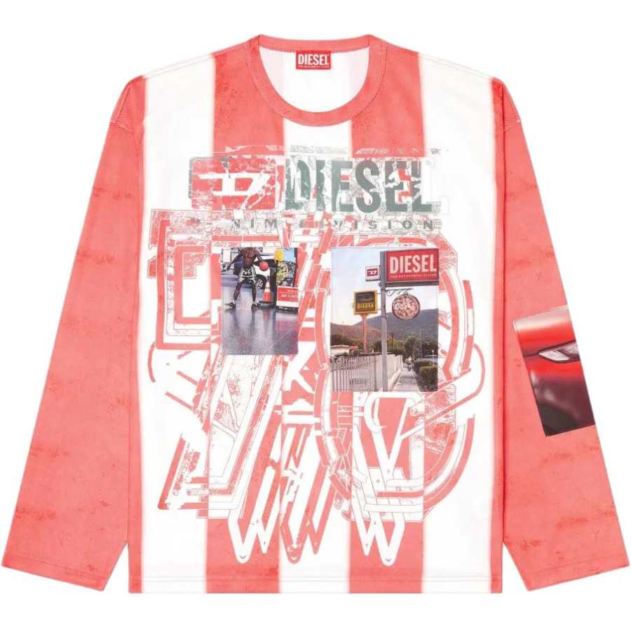 Diesel graphic-print long-sleeved T-shirt