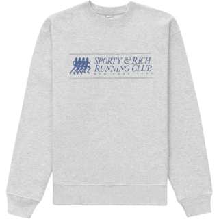 Sporty & Rich logo-print crew-neck sweatshirt
