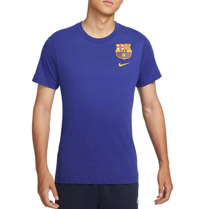 Nike Nike T Shirts Men's Dark Royal Blue Crew Neck Moderate