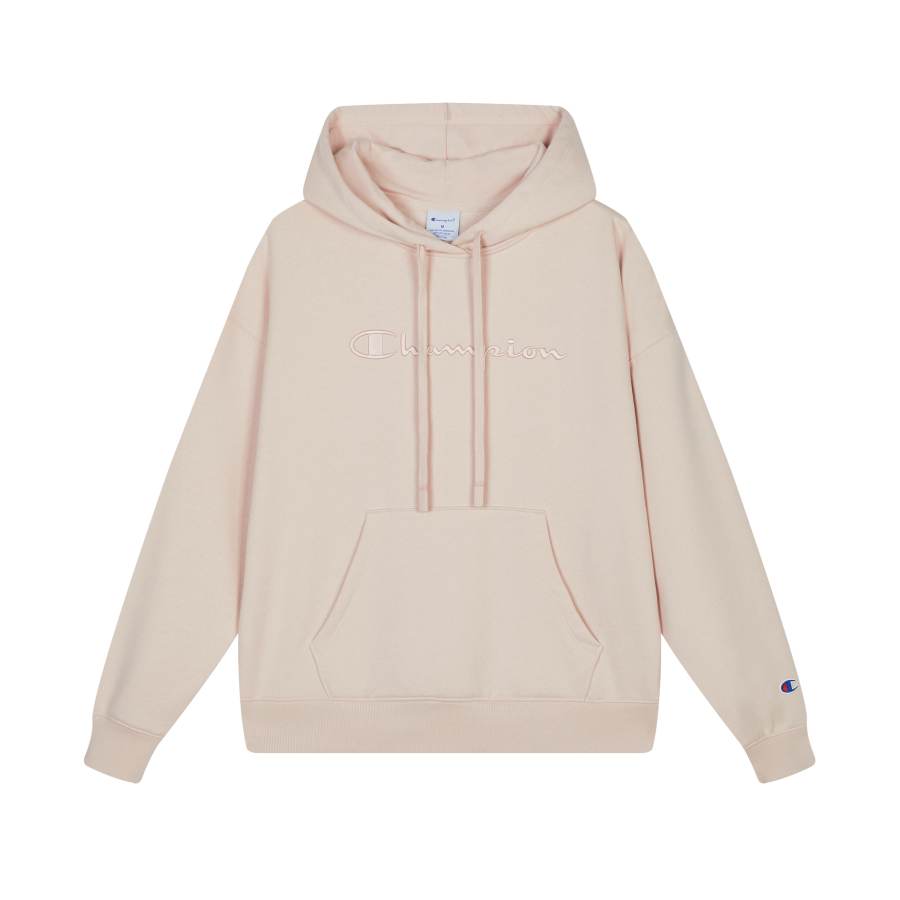 Champion Champion FW24 Core Powerblend Champion Script Logo Embroidery Fleece Lined Solid Color Basic Versatile Casual Hooded