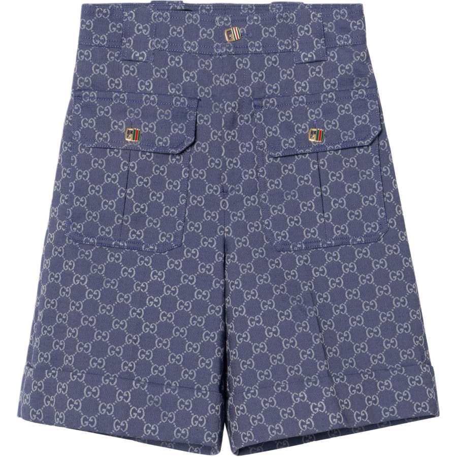 GUCCI SS23 Denim Shorts Women's Blue