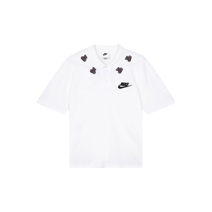 Nike Nike Polo Shirts Men's White Polo Collar Moderate Straight Fit