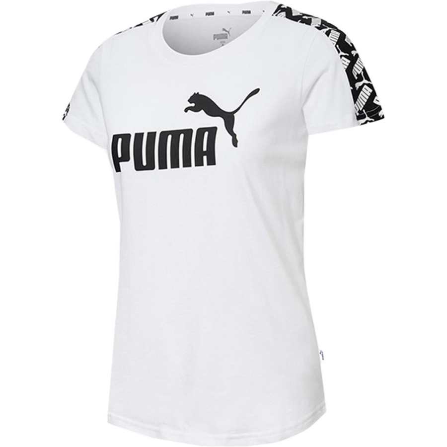 PUMA X LIBERTY T Shirts Women's White Crew Neck Moderate Other