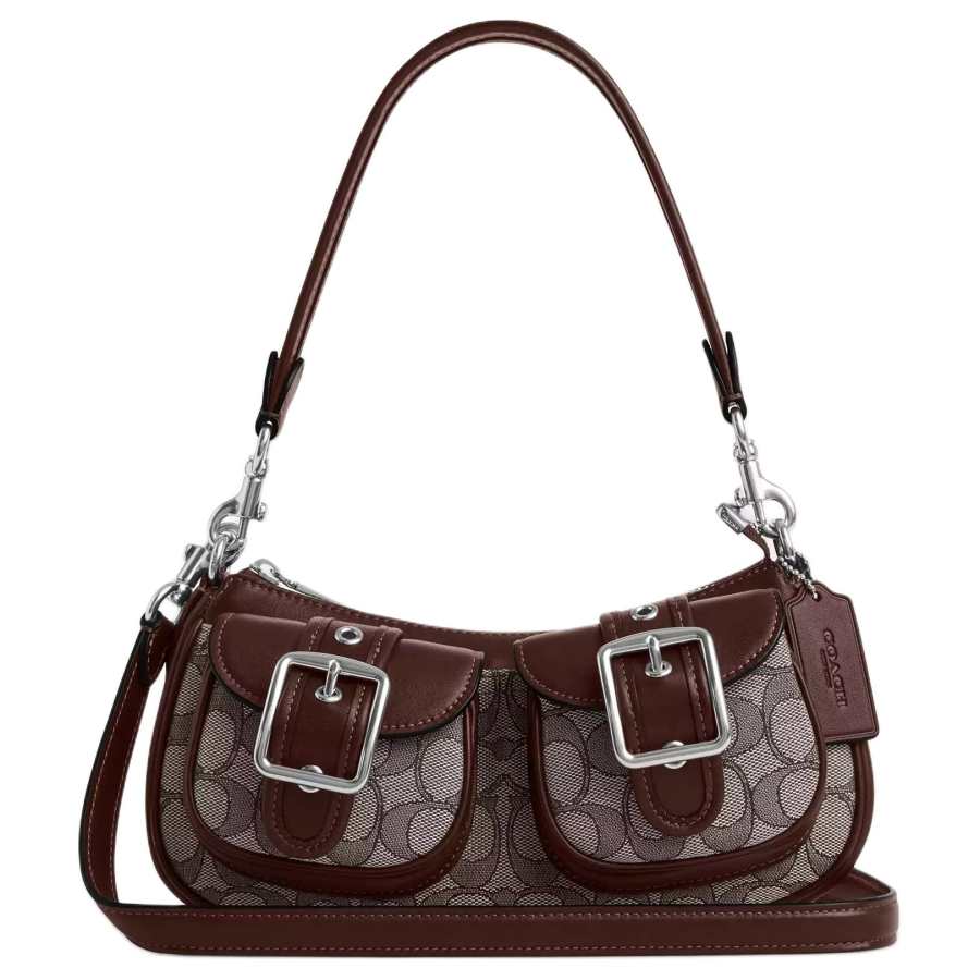 COACH COACH Ashton Leather Handbag Medium Women's Maple