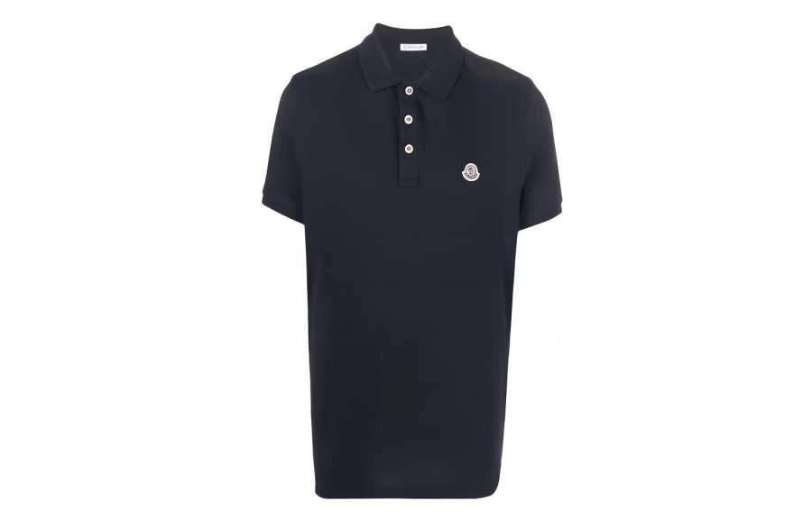 Moncler Logo Patch Short Sleeved Polo Shirt