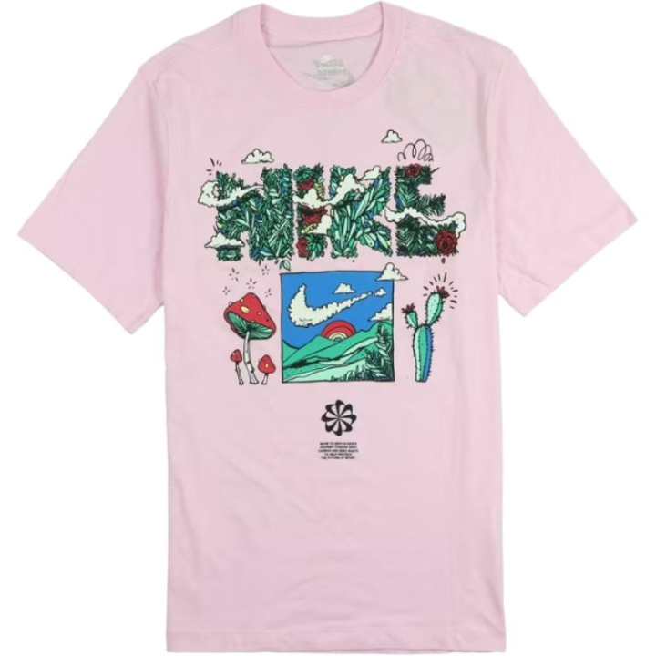 Nike Nike Clothing T Shirts Men's Pink Crew Neck