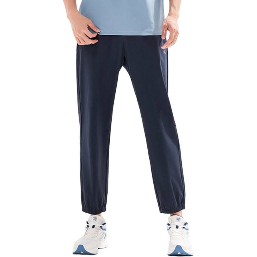361° Knitted Sweatpants Men's Deep Ink Blue Moderate Cuffed Pants