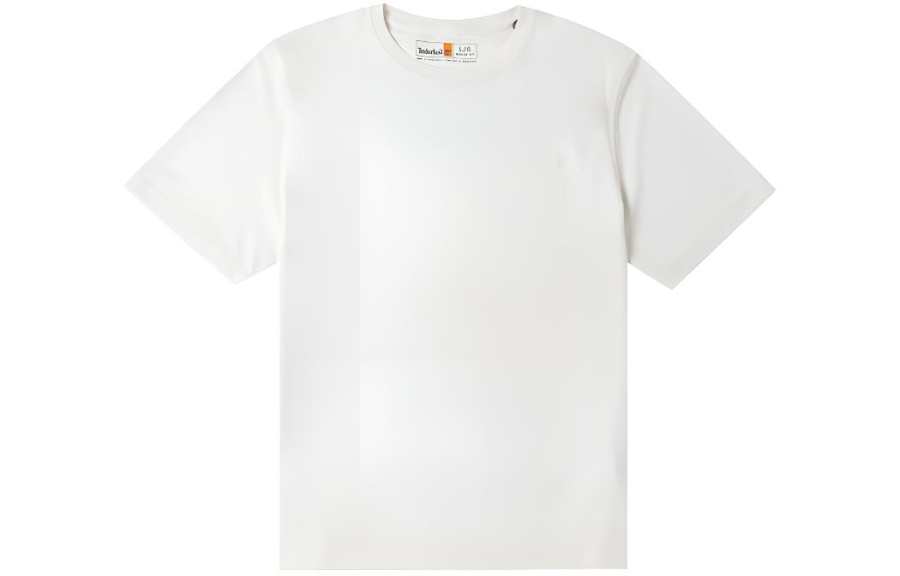Timberland T Shirts Men's White Crew Neck Moderate