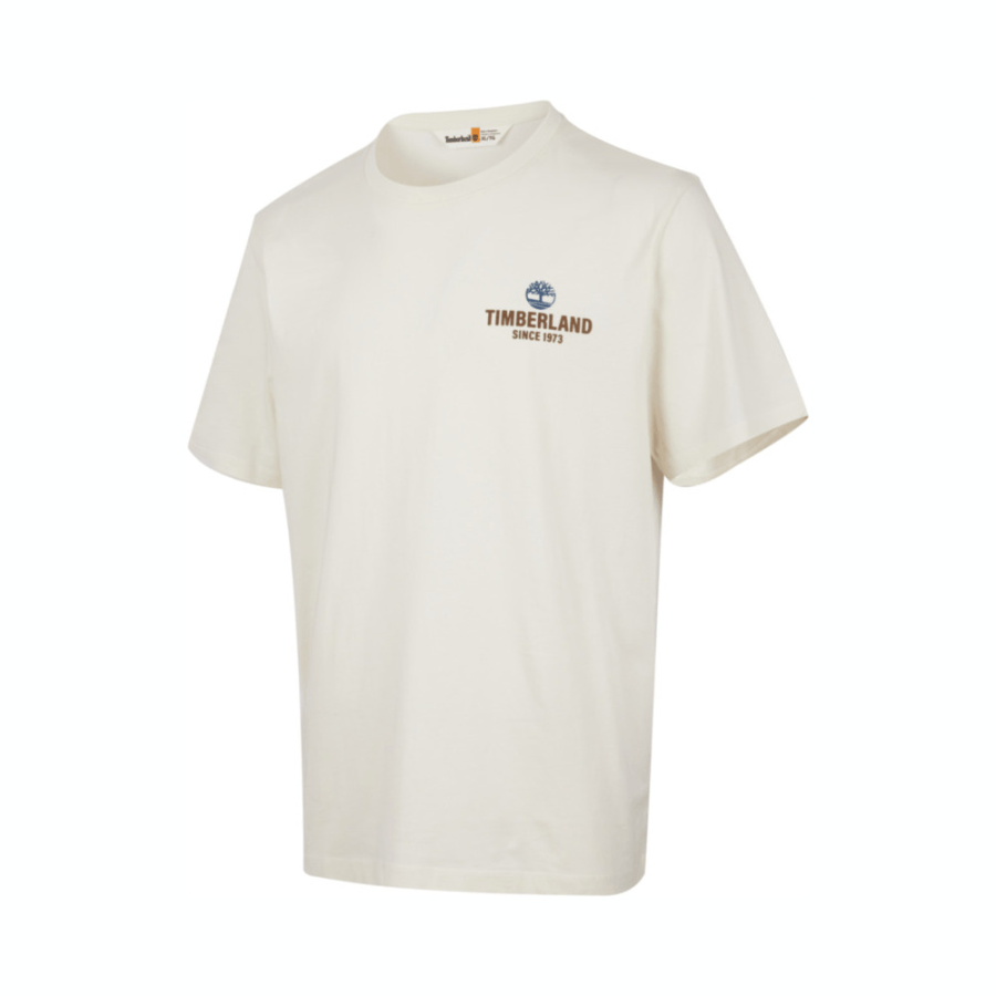 Timberland T Shirts Men's Beige Crew Neck Moderate Straight Fit