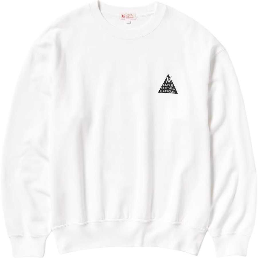 UNIQLO Sweatshirts Unisex White Crew Neck Moderate