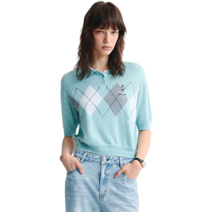 Teenie Weenie Knitwear Women's Mint Lapel Moderate