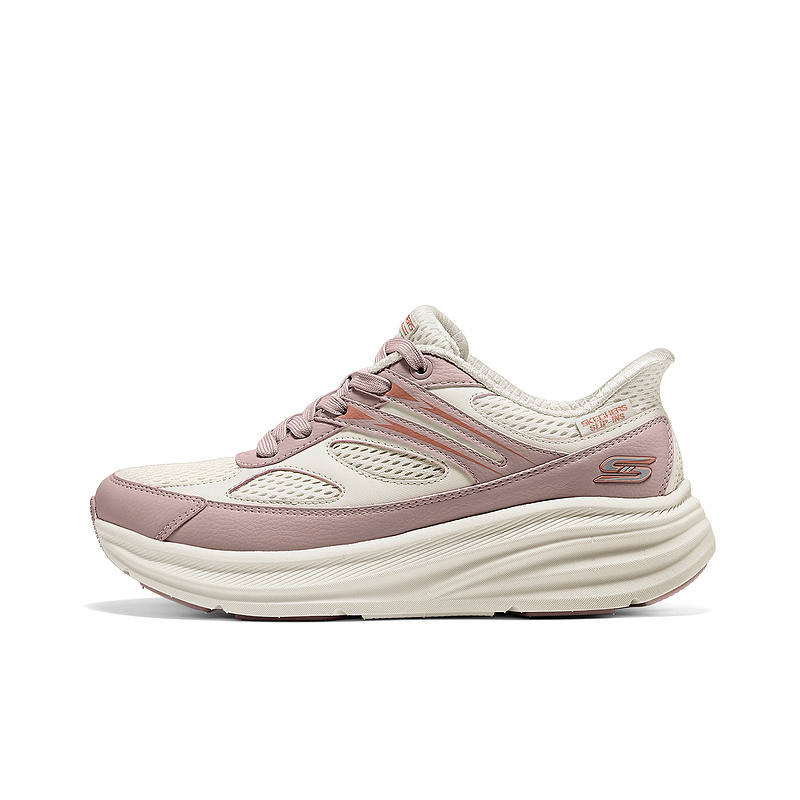 Skechers Bob's SPORT Abrasion Resistant Low top Casual Shoes Women's Pink