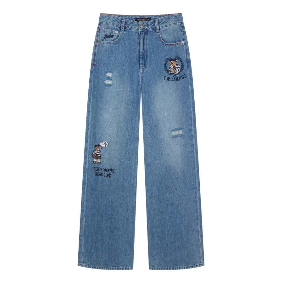 Teenie Weenie Jeans Women's Medium Blue Moderate Straight Fit Pants