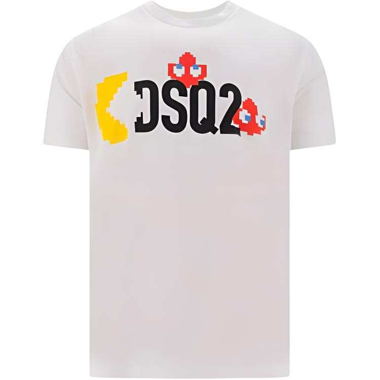 DSQUARED 2 Dsquared2 Graphic Logo Printed Crewneck T Shirt
