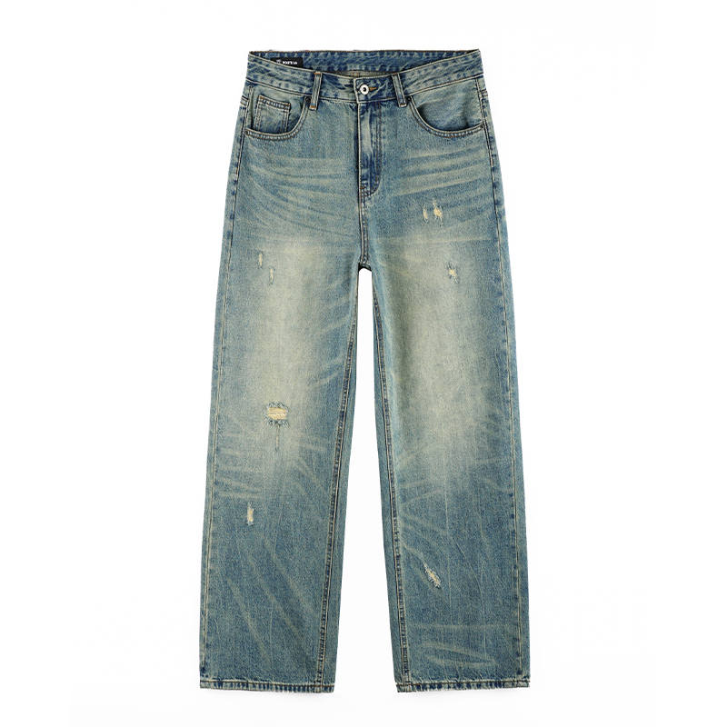 66/ROUTE 66 Jeans Unisex Vintage Blue Moderate Wide Leg Pants