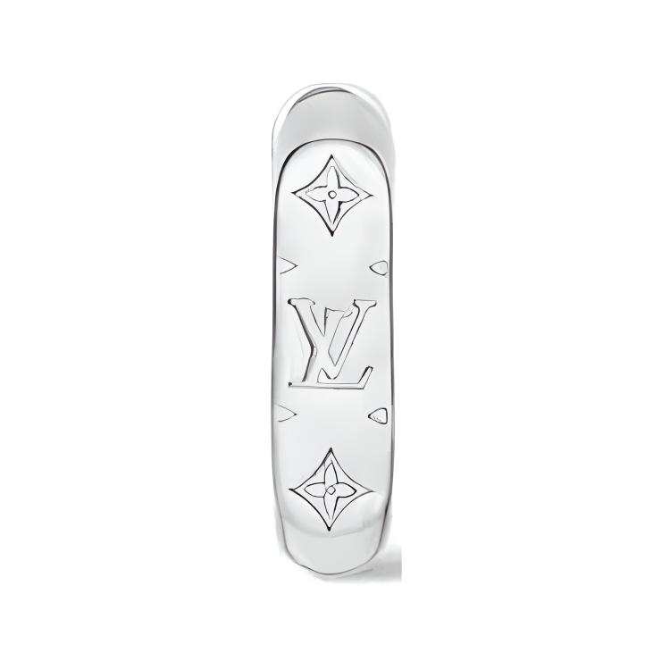 LOUIS VUITTON LOUIS VUITTON Monogram Chain Hoop Earring