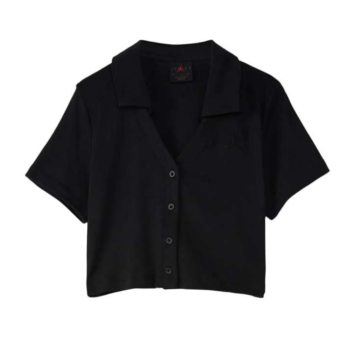 Jordan Jordan T Shirts Women's Black V Neck Moderate Straight Fit