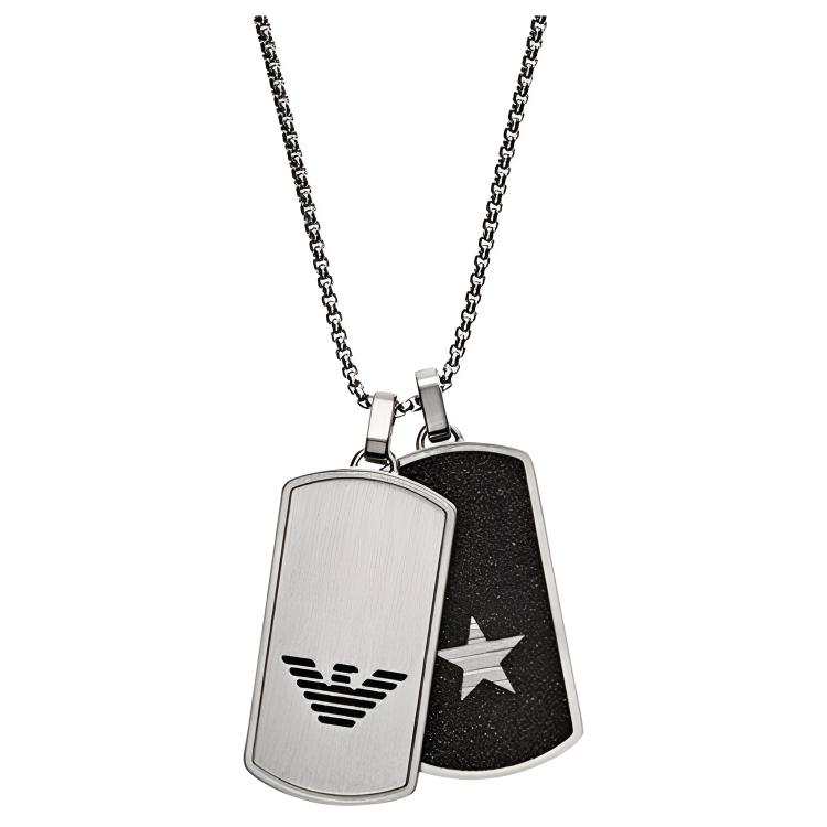 EMPORIO ARMANI Titanium Steel Men's Necklace Men's