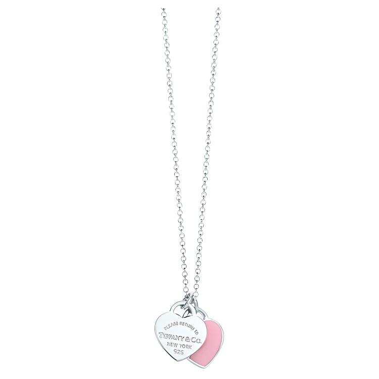 TIFFANY & CO. Return To Tiffany Collection 925 Sterling Silver Enamel Necklaces Women's Silver