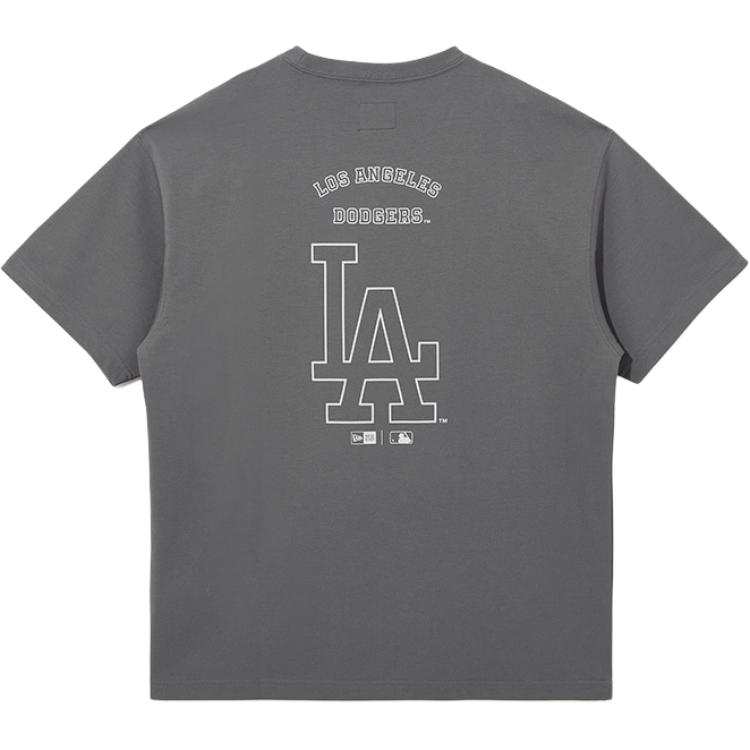 New Era T Shirts Unisex Gray Crew Neck Moderate
