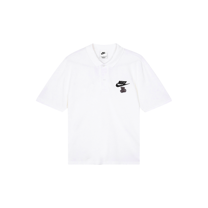 Nike Nike Polo Shirts Men's White Polo Collar Moderate Straight Fit