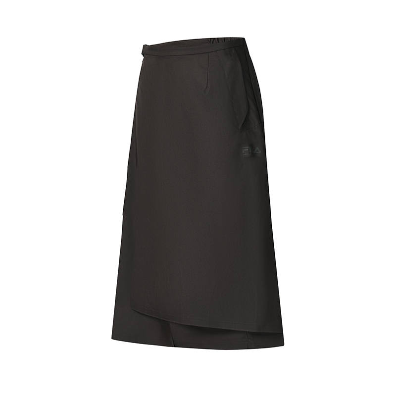 FILA Casual Long Skirt Women's Blue Mountain Coffee Brown