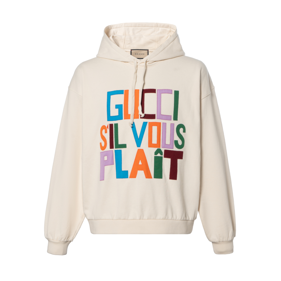 GUCCI GUCCI Patch Detailed Drawstring Hoodie