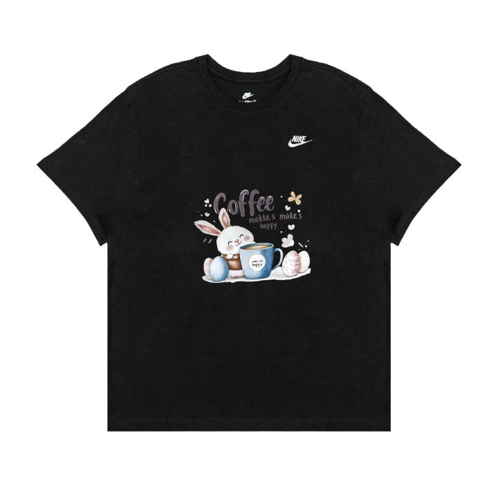 Nike Nike T Shirts Unisex Black Crew Neck Moderate Straight Fit