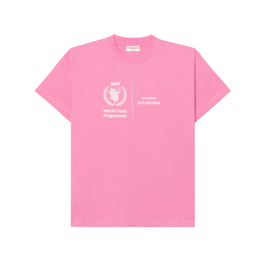 Balenciaga Wpf T Shirt 'Pink/White'