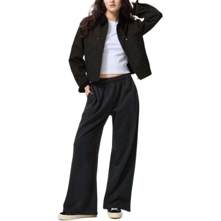 UNIQLO Knitted Sweatpants Women's Black