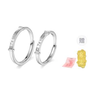 SOFTDORA 925 Sterling Silver Sterling Silver Couple Rings Unisex