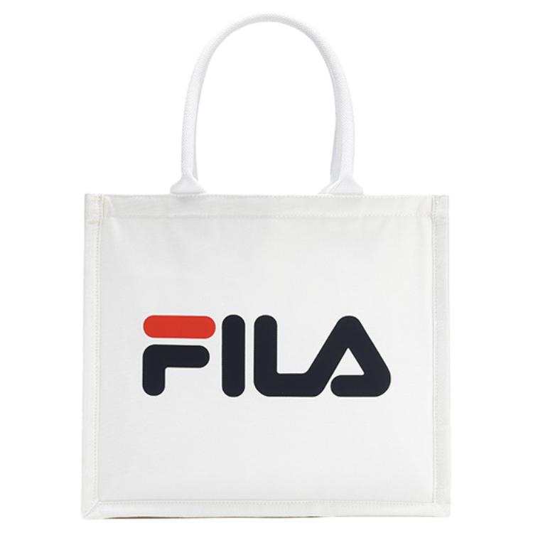 FILA FILA Canvas Handbag Regular Unisex White