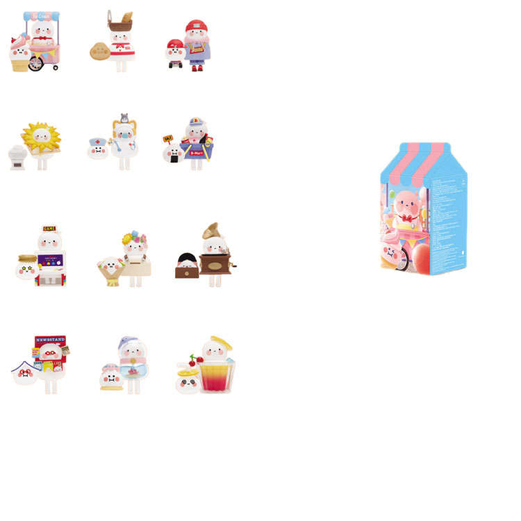 POP MART Bobo&Coco Little Shop Collection Mystery Boxes Single Mystery Box/Whole Box 12 Pcs