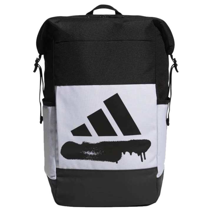 Adidas Adidas Polyester Sports Backpack Men's Black White