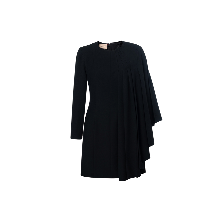 GUCCI Long Sleeved Dresses Women's Black Moderate